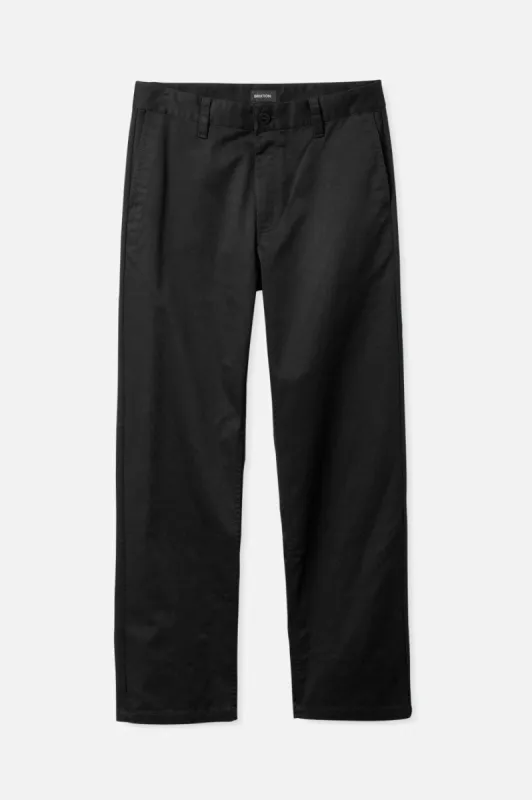 Choice Chino Relaxed Pant - Black sold by Brixton