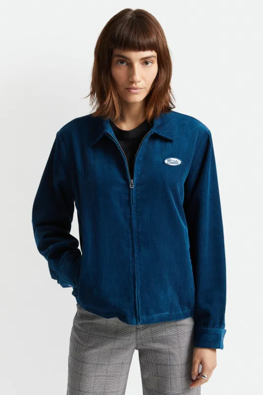 Utopia Jacket - Marine Blue sold by Brixton
