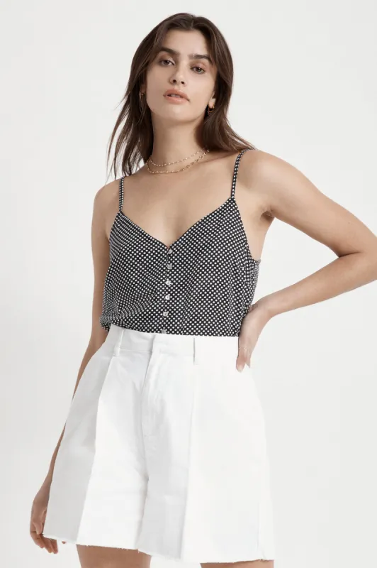 Night Fever Cami - Black/White sold by Brixton