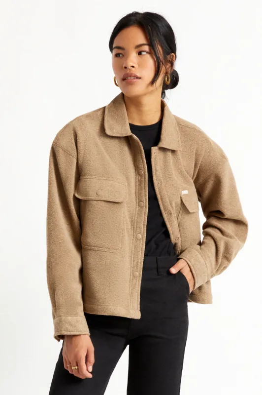 Bowery Women L/S Arctic Stretch Fleece - Oatmeal sold by Brixton
