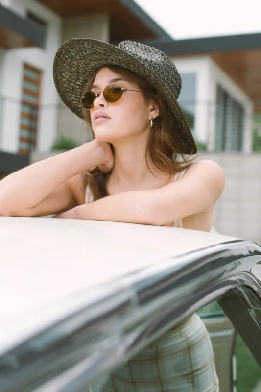 Joanna Open Weave Hat - Black sold by Brixton