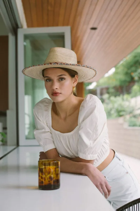 Joanna Palm Hat - Tan sold by Brixton