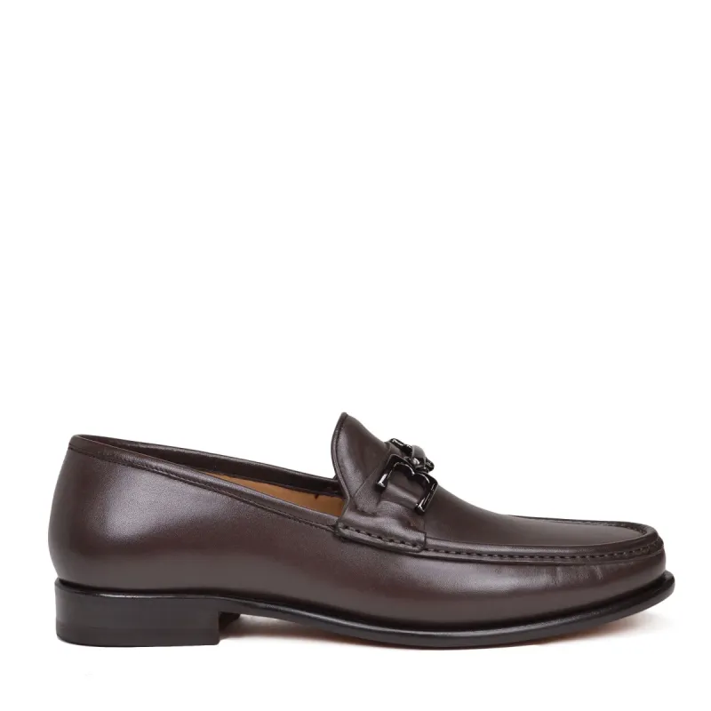 Enzo Slip-On Bit Loafer - Dark Brown Leather sold by Bruno Magli