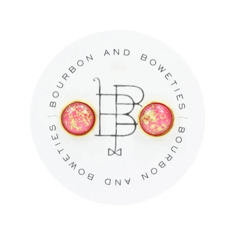 The Stella Stud Earring - Pink sold by Bourbon and Bowties
