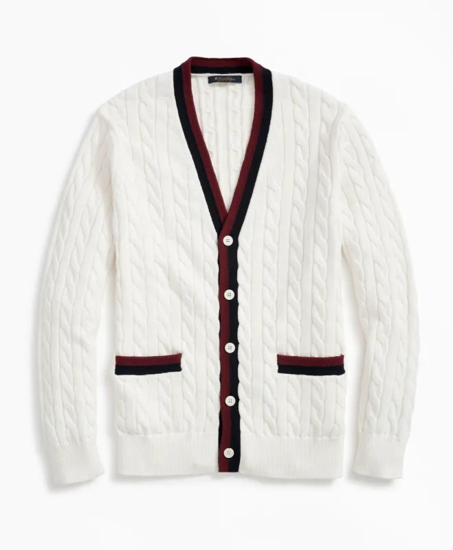 Supima Cotton Tennis Cardigan sold by Brooks Brothers