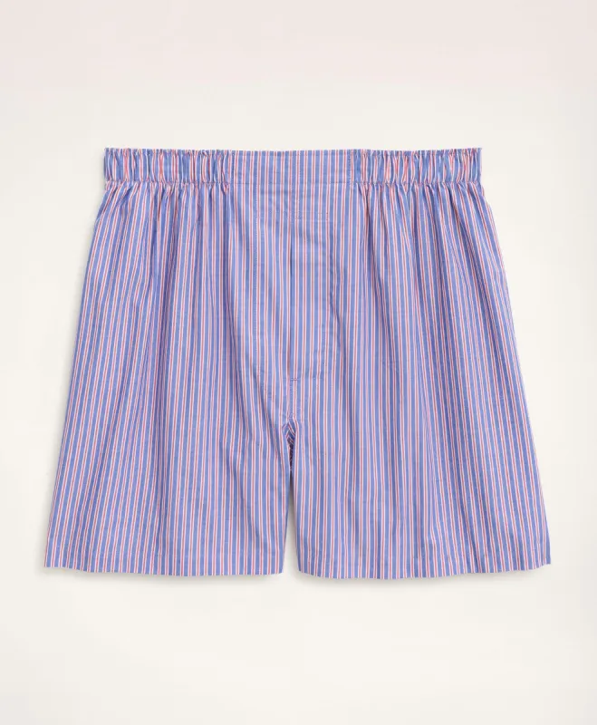 Cotton Broadcloth Striped Boxers sold by Brooks Brothers