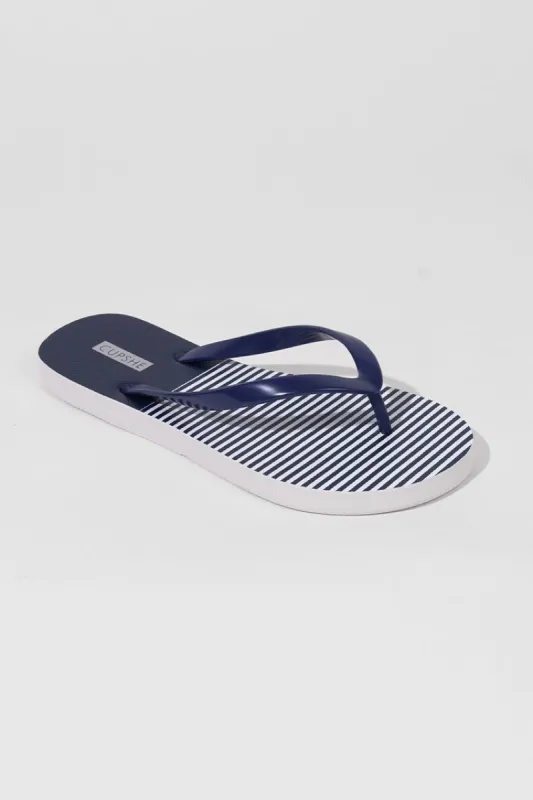 Amaretto Stripe Flip Flops sold by Cupshe