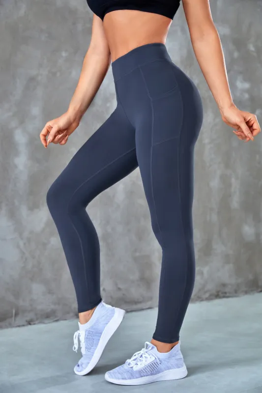 Carbon Elastic Waisted Leggings sold by Cupshe