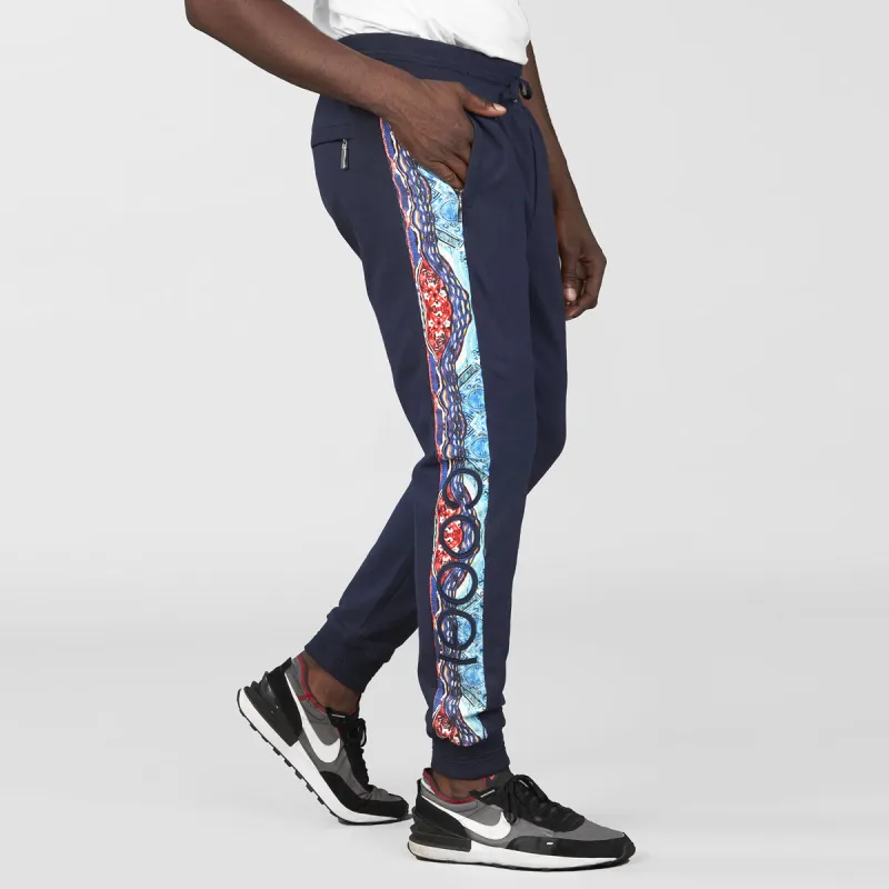 COOGI Blue-Red Fleece Jogger sold by COOGI