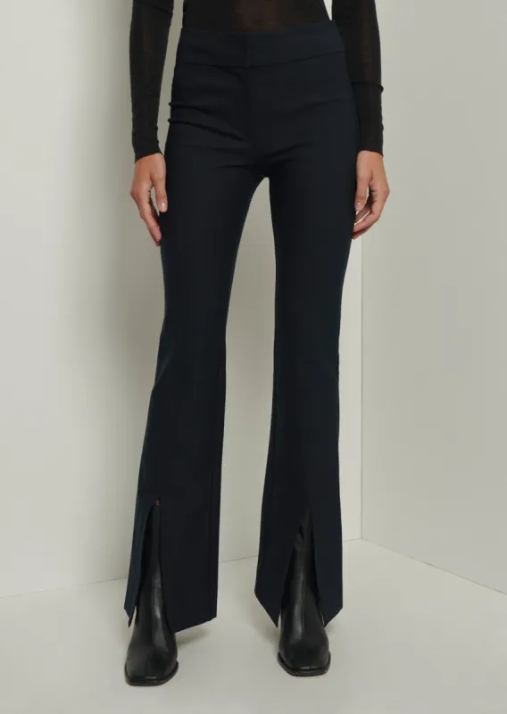 Maeve Front Slit Trousers - Midnight sold by Derek Lam