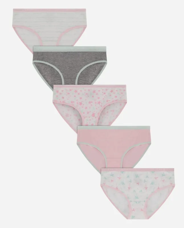 Girls 5-Pack Cotton Spandex Bikini Underwear sold by Danskin