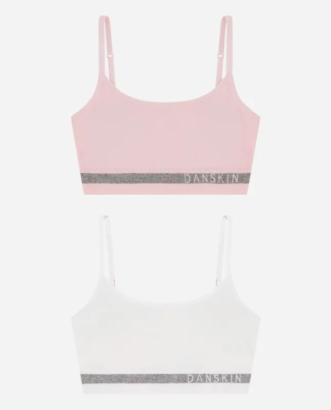 Girls 2-Pack Seamless Scoop Neck Bralette sold by Danskin