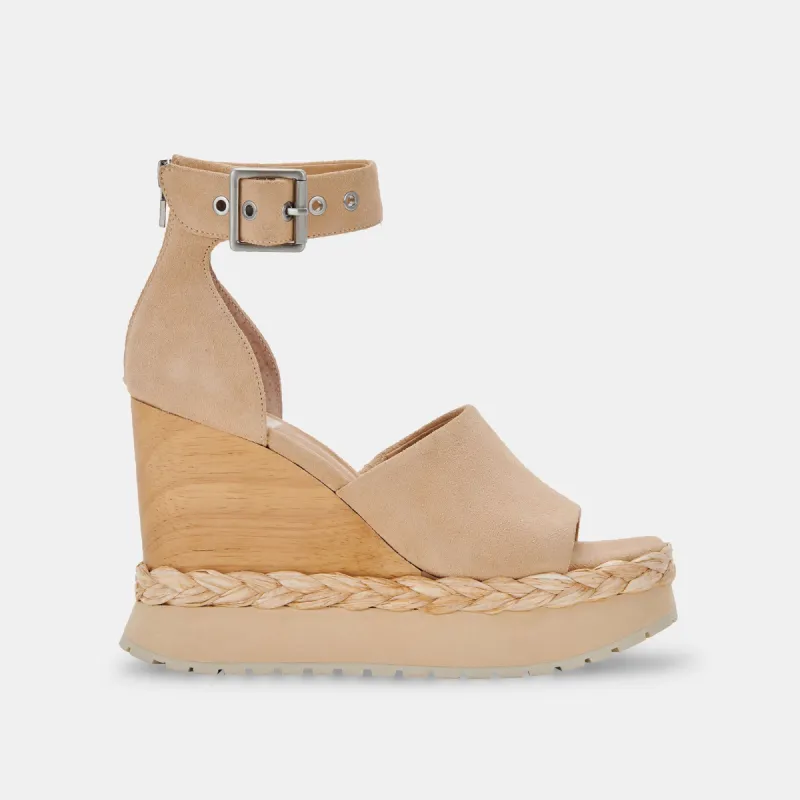 PARLE HEELS BISCUIT SUEDE sold by Dolce Vita