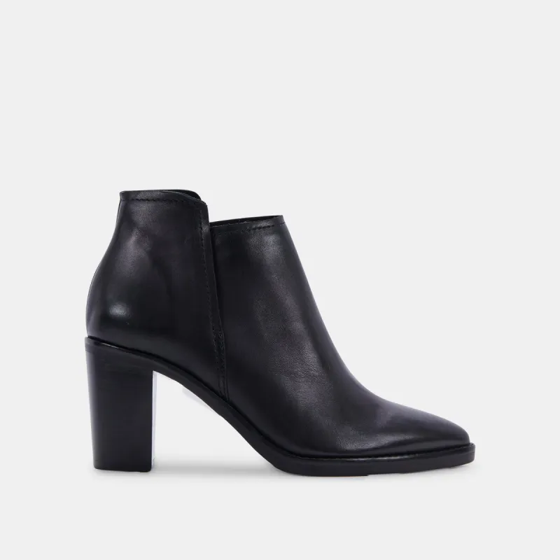 SPADE BOOTIES BLACK LEATHER sold by Dolce Vita