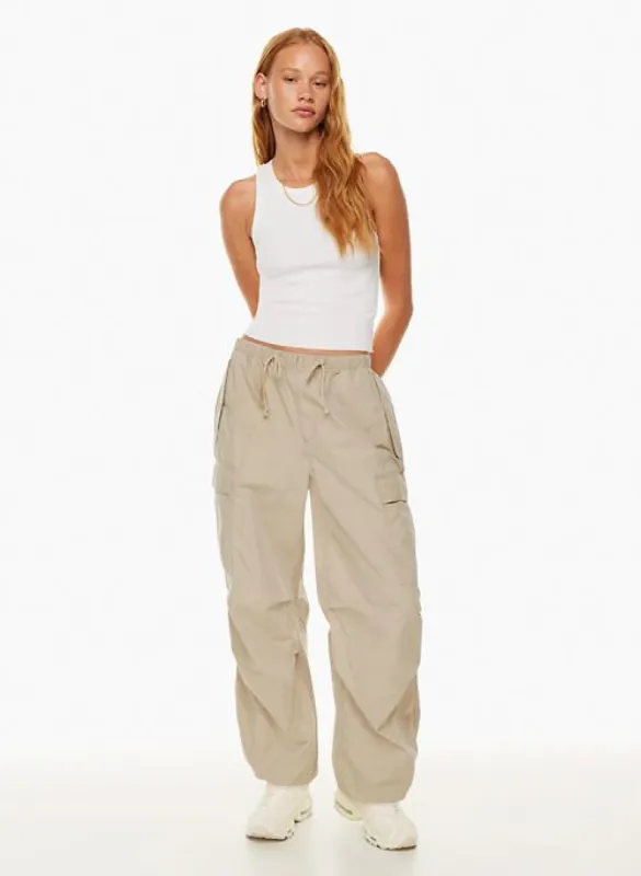 【AAKE】SAFARI PARACHUTE CARGO PT Jgppe Men's Cargo Pants Casual Parachute Drawstring Elastic