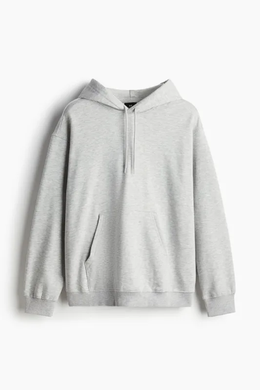H & M - Loose Fit Hoodie - Grey sold by H&M