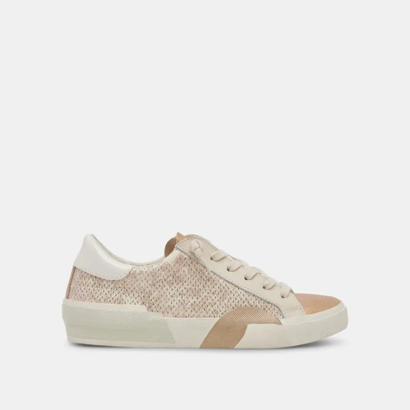 ZINA SNEAKERS SAND EMBOSSED LEATHER sold by Dolce Vita