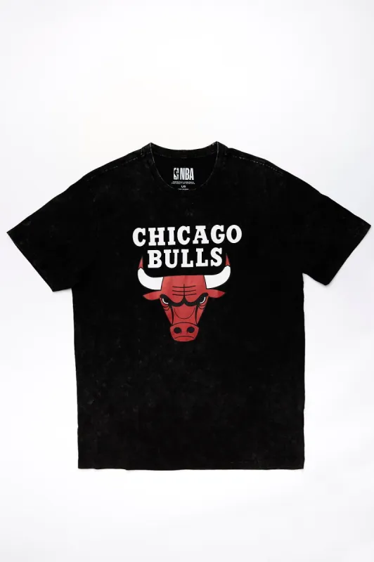 Chicago Bulls Graphic Acid Wash Tee sold by Bluenotes