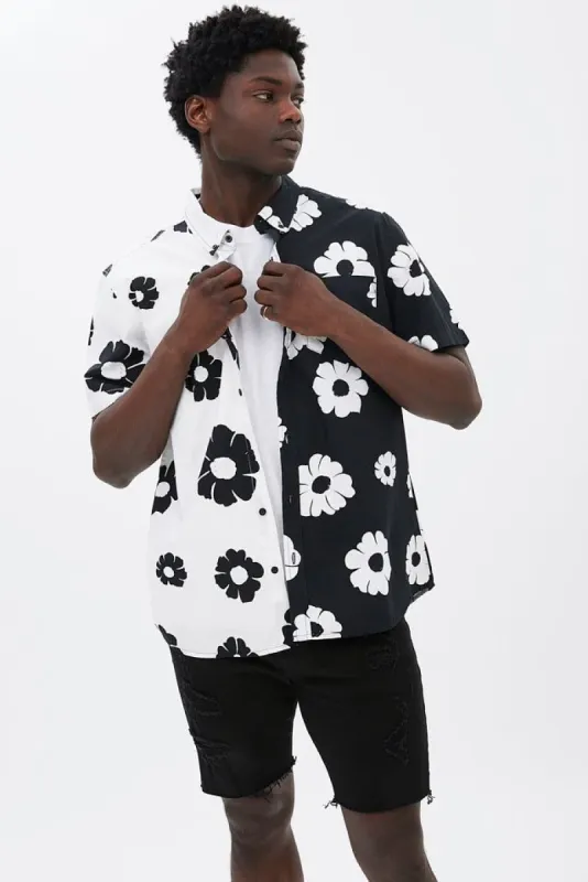 Floral Print Short Sleeve Poplin Shirt sold by Bluenotes