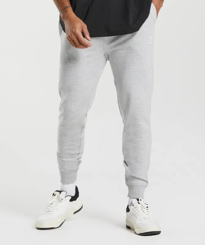 Gymshark Crest Joggers - Light Grey Marl sold by Gymshark