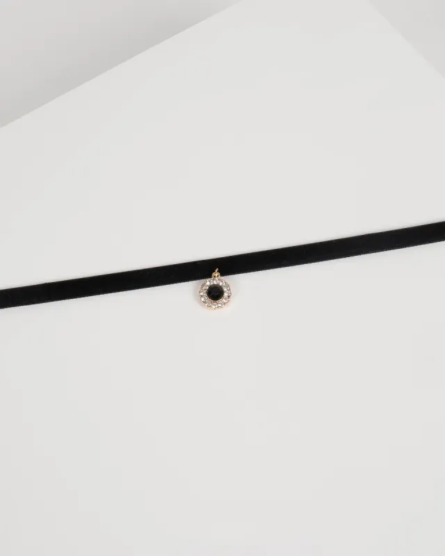 Black Velvet with Charm Choker sold by Collete Hayman