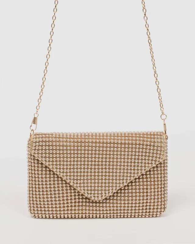 Gold Kylie Crossbody Bag sold by Collete Hayman