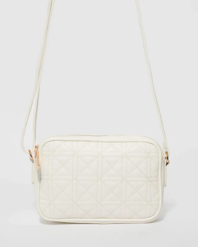 White Astrid Crossbody Bag sold by Collete Hayman