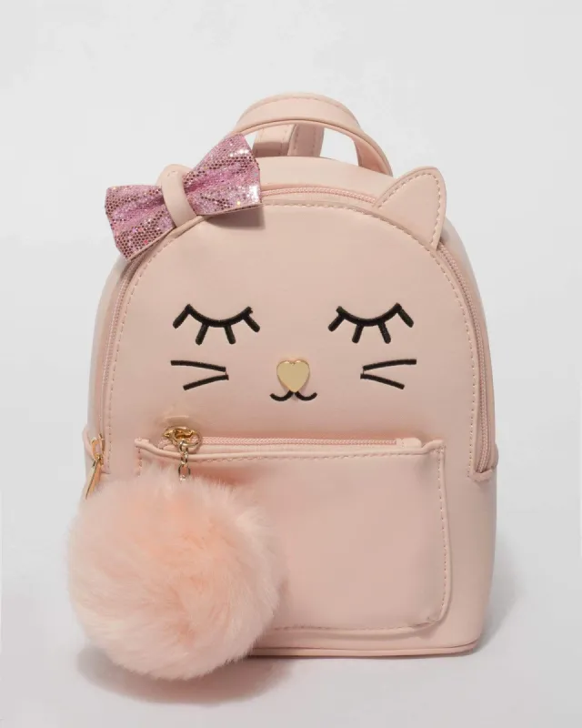 Pink Kids Kitty Cat Backpack sold by Collete Hayman