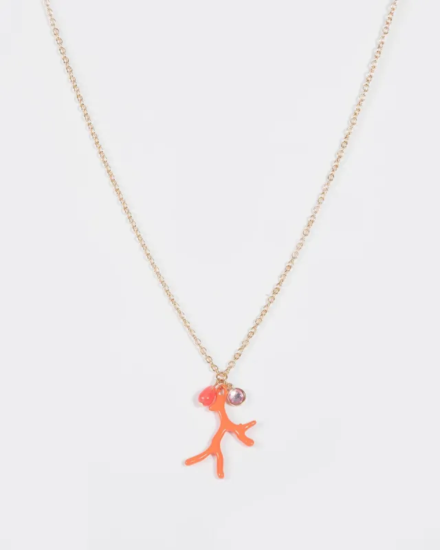 Coral Chain Coral Necklace sold by Collete Hayman