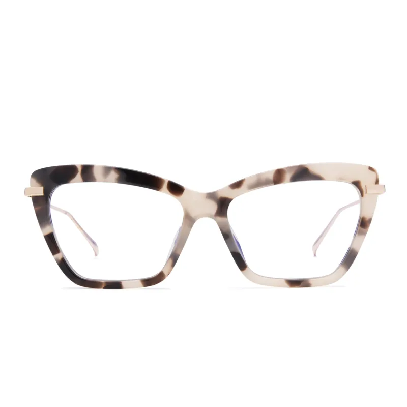 MILA - CREAM TORTOISE + PRESCRIPTION GLASSES sold by Diff Eyewear