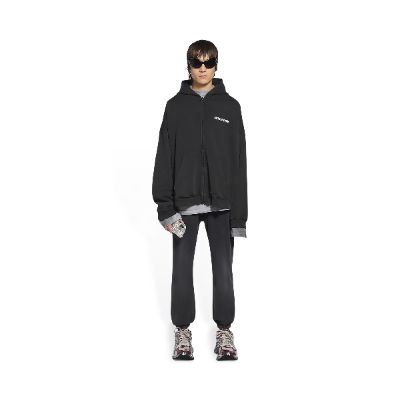 turn wide fit zip-up hoodie sold by Balenciaga