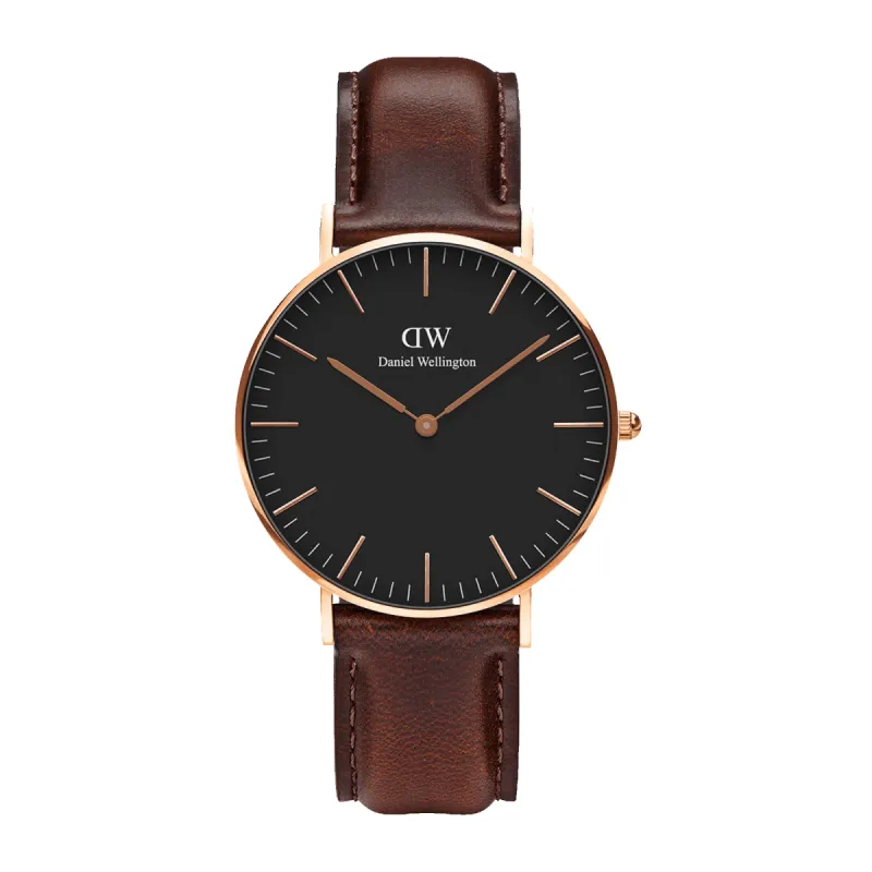 Classic Bristol Black Rose Gold sold by Daniel Wellington