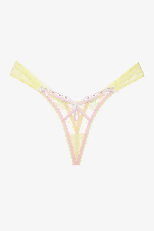 Buttercup Bunches Thong Panty sold by For Love And Lemons