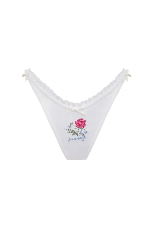 Days Of The Week 7 Pack Thong Panty sold by For Love And Lemons