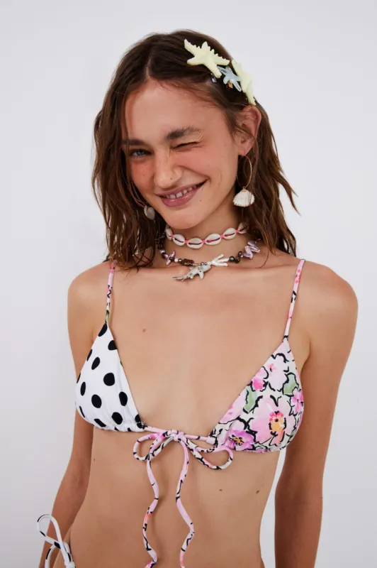 ★LOOPLOOP★ String Bikini Top Poetic Lemon LP4BTPLYL Foxy String Bandeau Bikini Top - Lemonade | Parallel