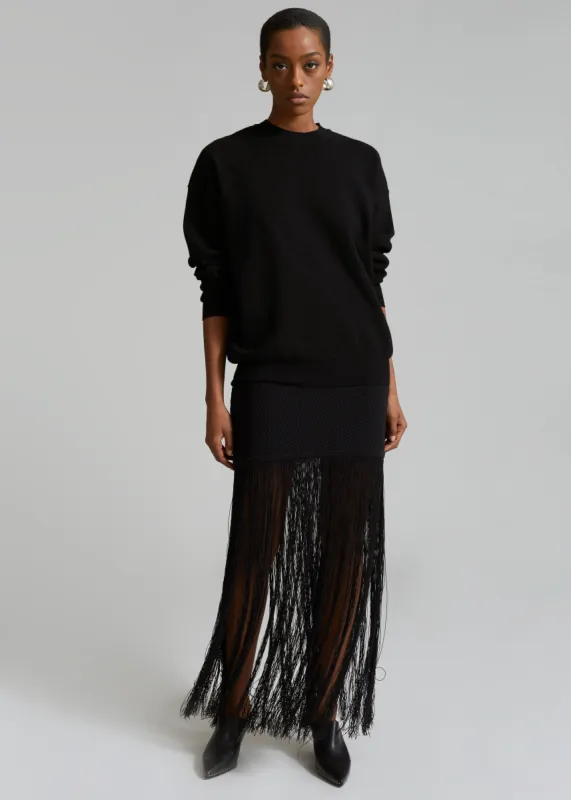 3.1 Phillip Lim Textured Fringe Skirt - Black sold by Frankie Shop