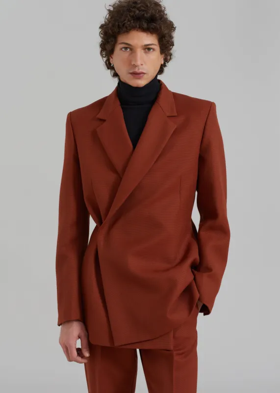 Frankie Shop EGONLab Egonic Double Breasted Jacket - Rust