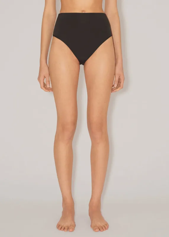 Nanushka Bente High Waist Swim Pants - Black sold by Frankie Shop
