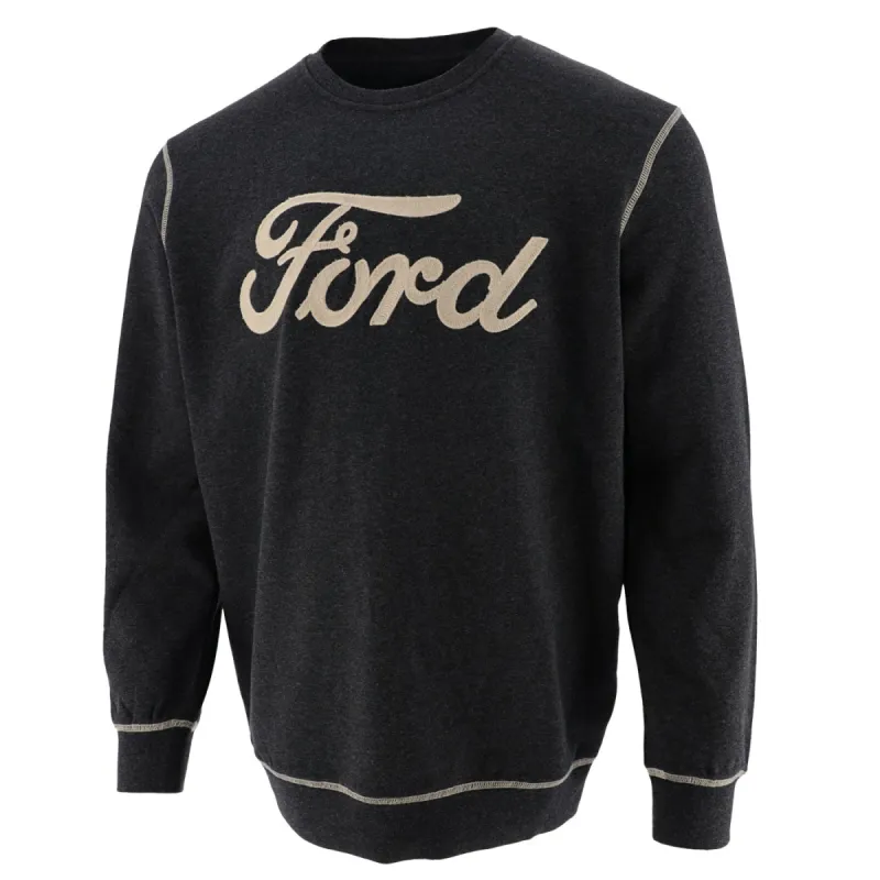 Ford Logo Men's Crew Pullover Fleece sold by Ford