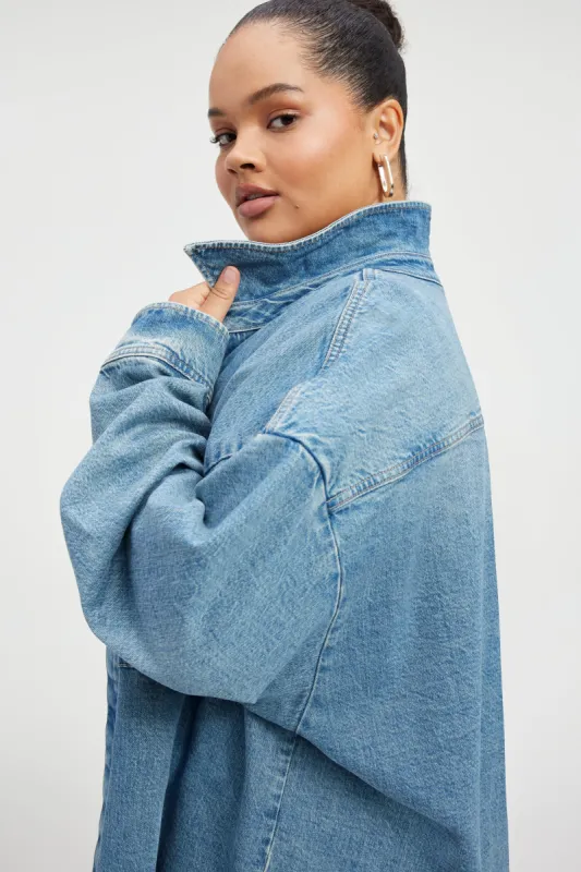 OVERSIZED SHACKET | INDIGO357 sold by Good American
