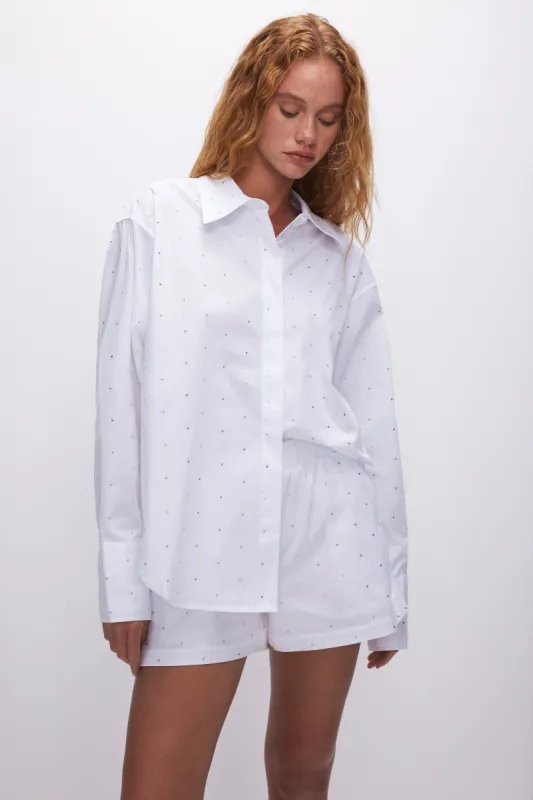 CRYSTAL GOOD SHIRT | WHITE001 sold by Good American