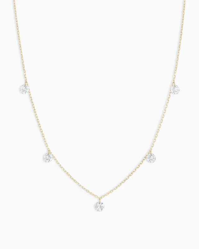 Floating Diamond Flutter Necklace sold by Gorjana