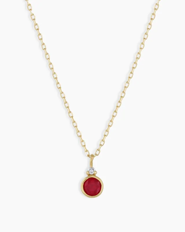 Ruby Birthstone Necklace sold by Gorjana