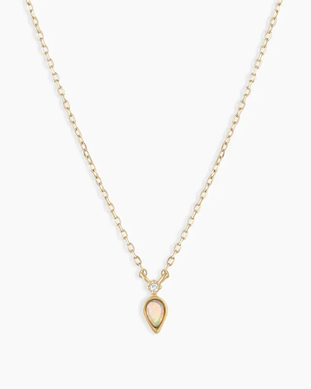 Diamond and Opal Necklace sold by Gorjana