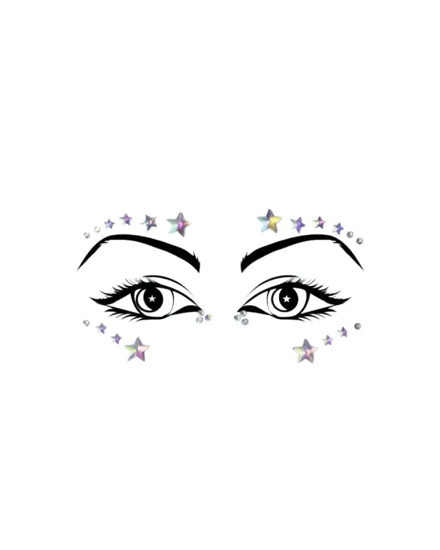 Lunautics Cece Iridescent Face Jewels sold by iHeartRaves