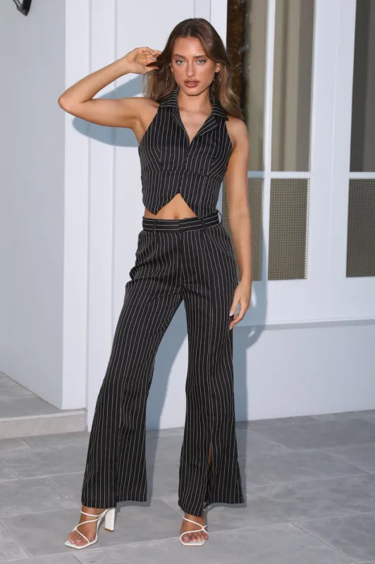 Business Moves Pants Black sold by Hello Molly