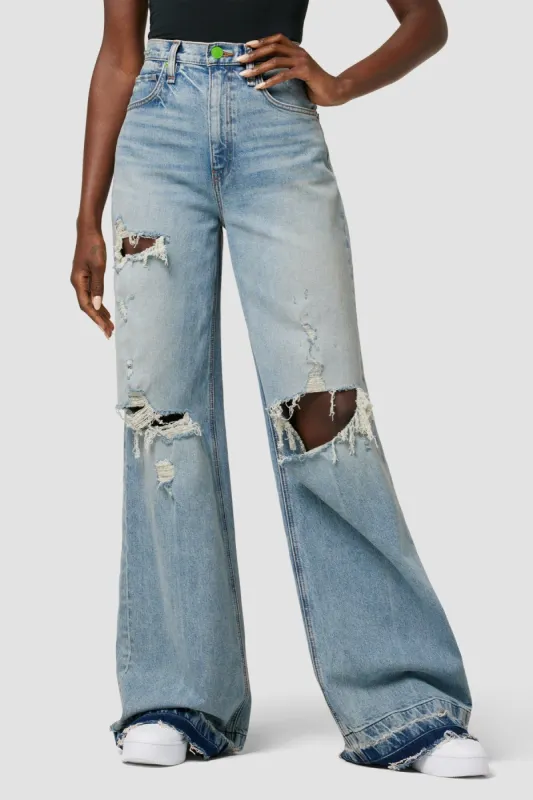Hudson x Zoe Costello Zoe High-Rise Wide Leg Jean sold by Hudson Jeans