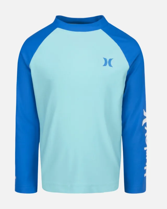 Boys' H2O-Dri Raglan Blocked Long Sleeve Rashguard sold by Hurley