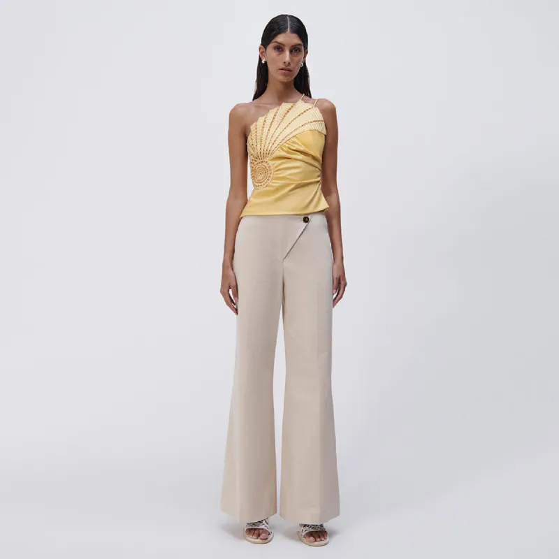Abolene Fossil Guipure Top | Parallel