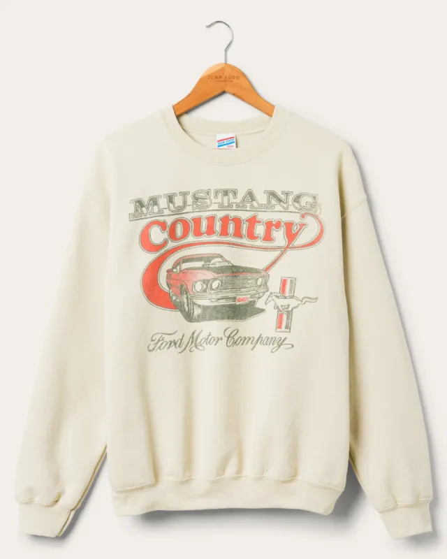 Ford Mustang Country Flea Market Fleece sold by Junk Food Clothing